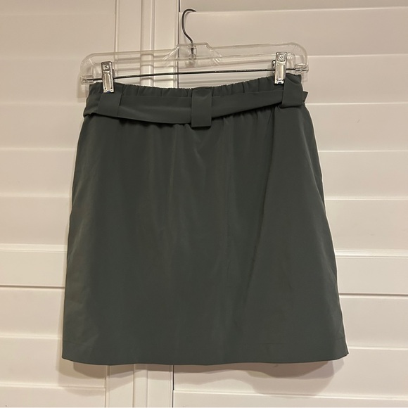 Athleta Active skirt with Tie Detail Olive Green Size Small - Picture 4 of 5